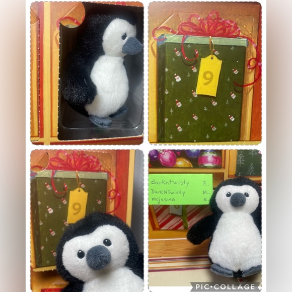 1 BRAND NEW GUND MINI PUFFER PLUSH PENGUIN ORNAMENT TOY APPROX 4” PRICE FIRM - Picture 11 of 15